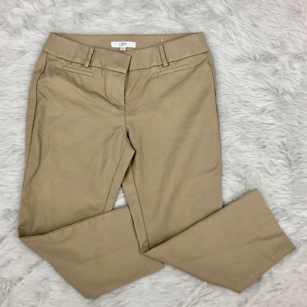 Loft - Tan 3/4 Length Riviera and Marisa Pant